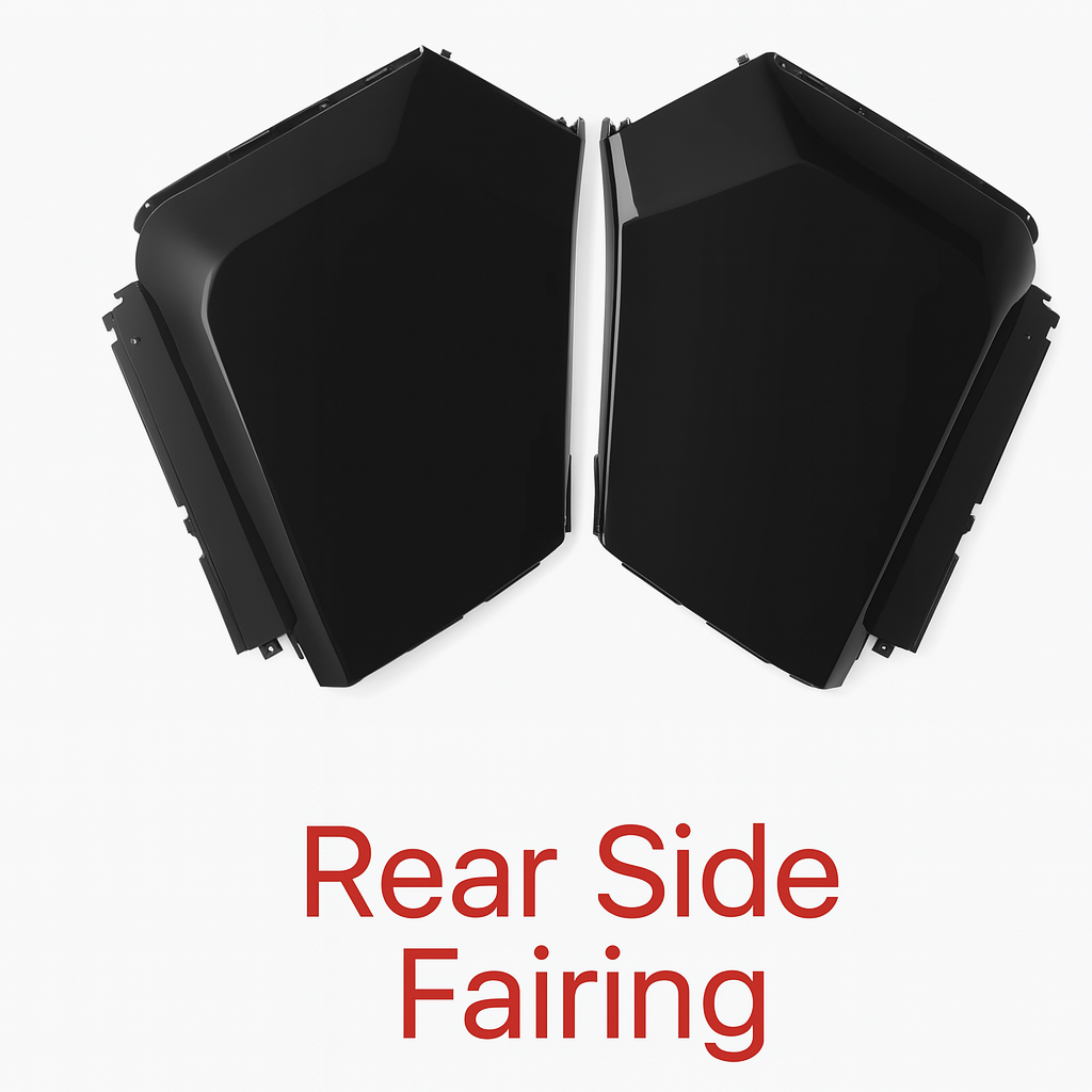 Rear side fairing