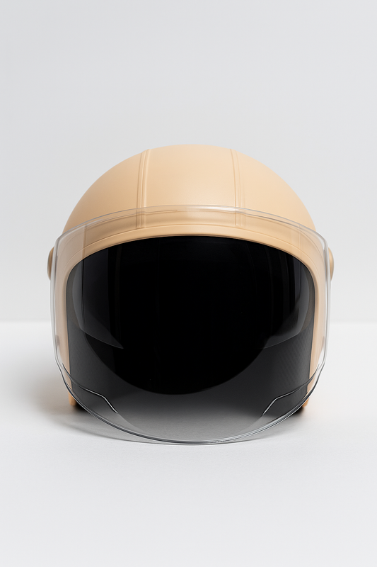 Open-Face Helmet Yellow