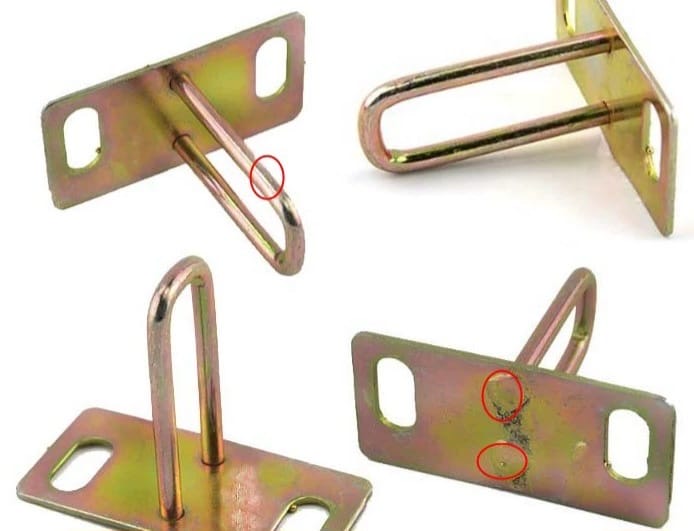 U-shaped door lock striker plate
