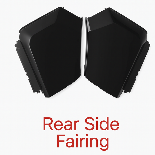Rear side fairing