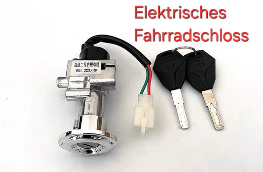 Electric ignition switch with keys for e-bike